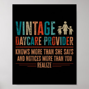 Poster Fornecedor de Creche Vintage - Presentes para Prof