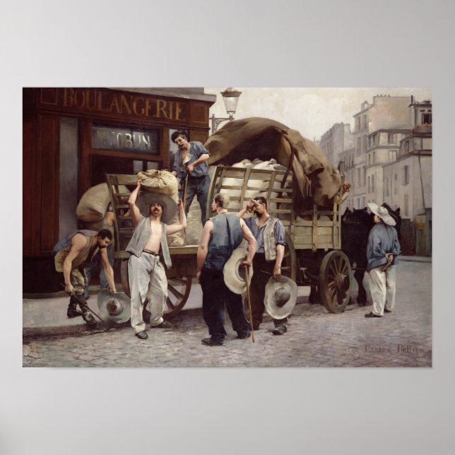 Pôster Fornecendo Flour, 1885 (Frente)