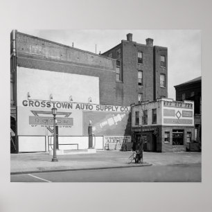 Poster Fornecimento de Auto Crosstown, 1920. Foto Antiga