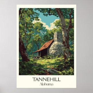 Poster Forno Histórico de Tannehill Alabama