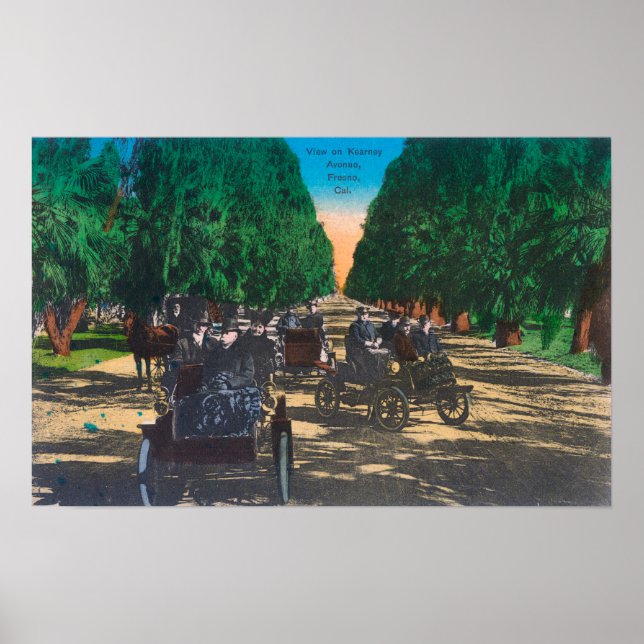 Pôster Fornos Model-T na Kearney AvenueFresno, CA (Frente)
