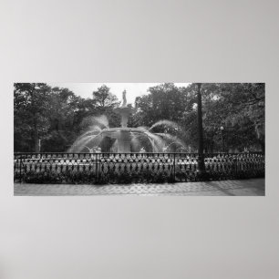 Poster Forsyth Park Fountain, Savannah Ga