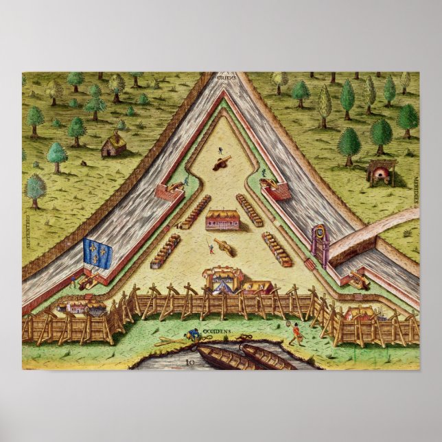 Poster Fort Caroline, de Brevis Narratio (Frente)