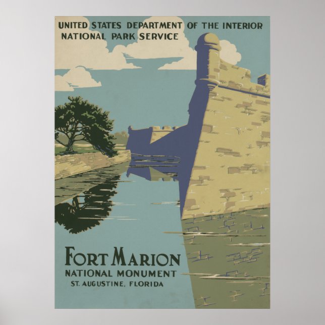 Poster Fort Marion National Monument (Frente)
