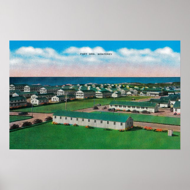 Pôster Fort Ord em Monterey, CaliforniaMonterey, CA (Frente)