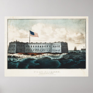 Pôster Fort Pickens Pensacola Harbor Florida