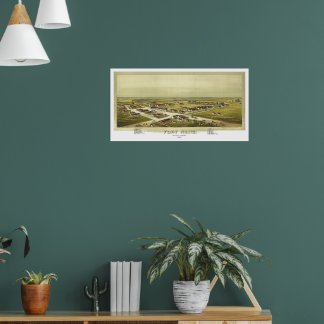 Poster Fort Reno Oklahoma Territory 1891 Lithograph