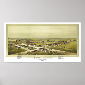 Poster Fort Reno Oklahoma Territory 1891 Lithograph