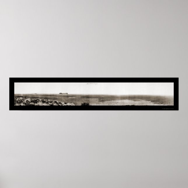 Poster Fort Rock, Oregon Foto 1911 (Frente)