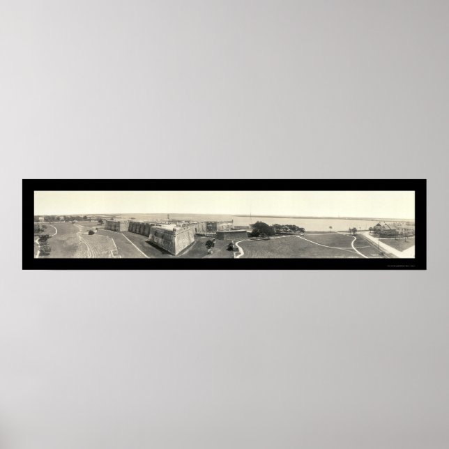 Pôster Fort Rua Augustine Foto 1912 (Frente)