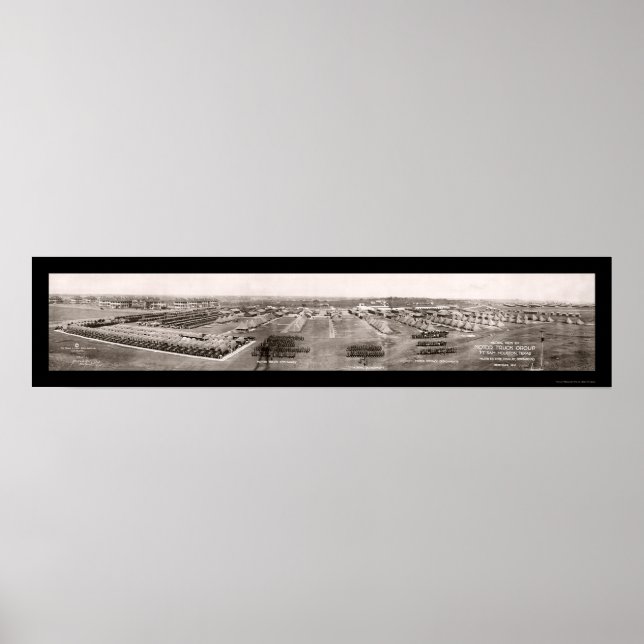Pôster Fort Sam Houston, Texas Foto 1916 (Frente)