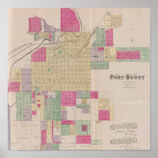 Poster Fort Scott, Bourbon County, Kansas (Frente)