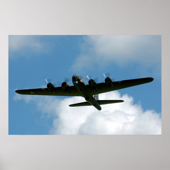 Pôster Fortaleza do vôo B-17 (Frente)