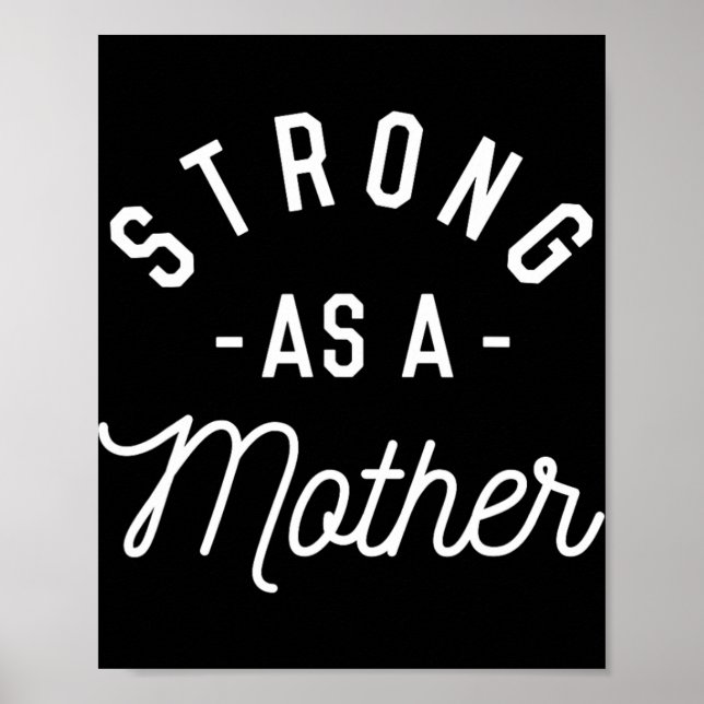 Poster Forte Como Mãe - Presente De Dia de as mães - (Frente)