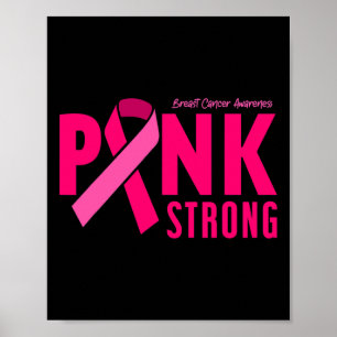 Poster Forte consciência do Cancer da mama