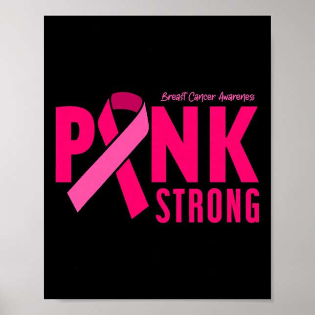 Poster Forte consciência do Cancer da mama (Frente)