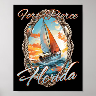 Poster Forte De Navegação Pierce Florida Sea E Sunshine P