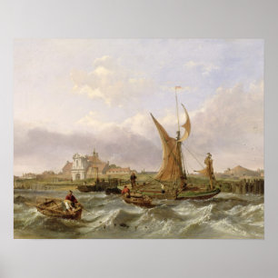 Poster Forte do Tilbury - vento contra a maré, 1853 (ól