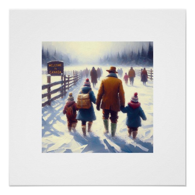 Pôster Forte e Livre do Canadá, (Frente)