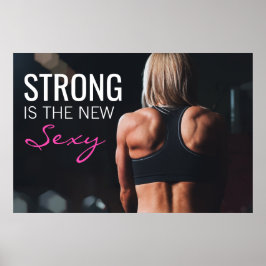 Pôster Forte é o Novo Sexy | Exercícios Motivacionais par