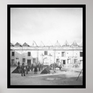Pôster Forte interno Marion em St Augustine, FL 1864