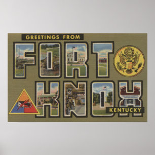 Pôster Forte Knox, Kentucky - grandes cenas da letra