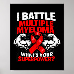 Poster Forte lutador contra o mieloma múltiplo sobreviven