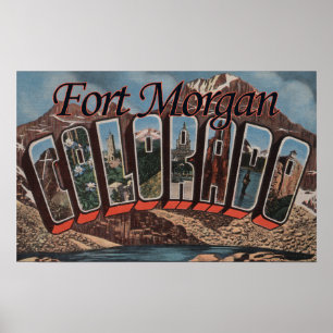 Pôster Forte Morgan, Colorado - grandes cenas da letra
