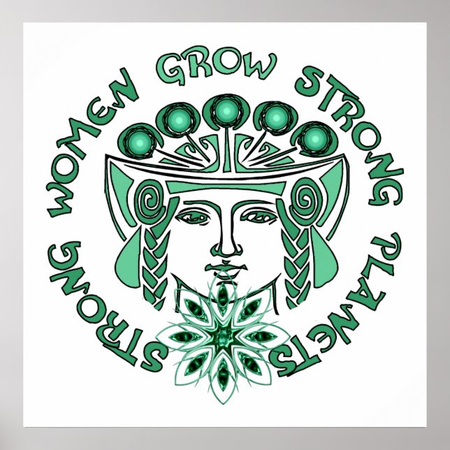 Pôster Forte Planeta Mulher Forte (Frente)