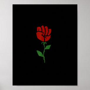 Poster Forte protesto pró-sindical contra trabalhadores