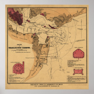 Pôster Forte Sumter da guerra civil