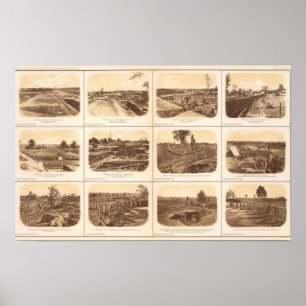 Pôster Fortes, baterias, Atlanta, GA