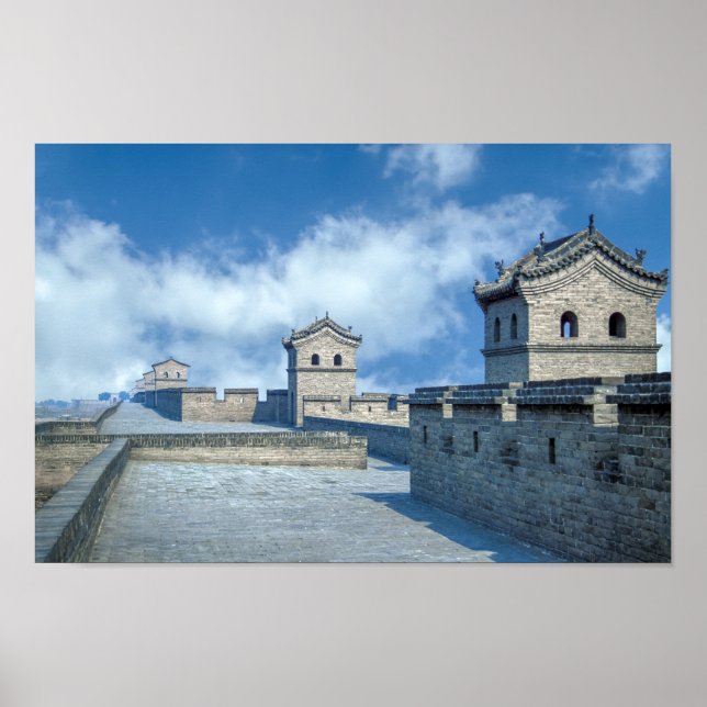Poster Fortificação da antiga cidade de Pingyao - China (Frente)