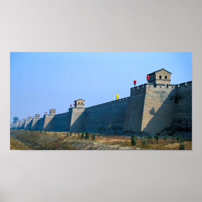 Poster Fortificação da antiga cidade de Pingyao - China (Frente)