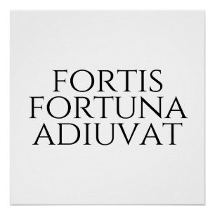 Pôster Fortis Fortuna Adiuvat