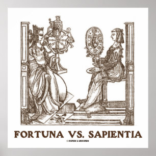 Poster Fortuna vs Sapientia (Engrenação da Madeira do séc