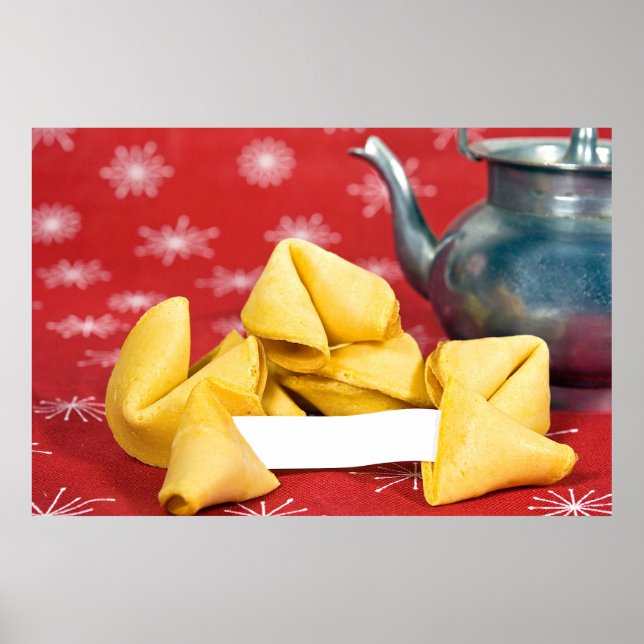 Poster Fortune Cookie com Teapot (Frente)