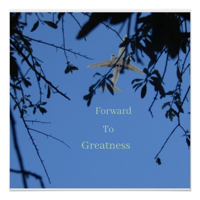 Pôster Forward to Greatness Glossy Poster (Frente)