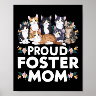 Poster Foster Cat Adota Orgulhosa Mãe Foster