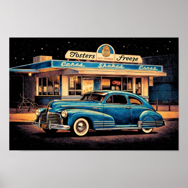 Poster Fosters Freeze e '47 Chevy (Frente)