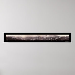 Poster Foto 1886 do panorama do manganês de Duluth