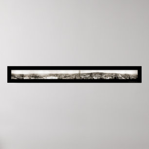 Pôster Foto 1902 de Spokane WA do panorama