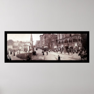 Pôster Foto 1903 da cena da rua das MÃES de Boston