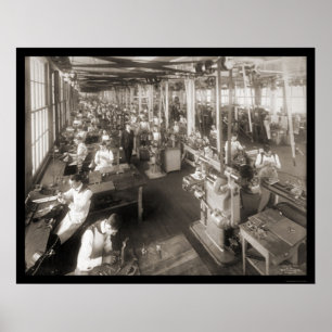 Pôster Foto 1904 da empresa da caixa registadora