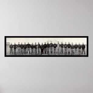 Pôster Foto 1905 do futebol dos tigres de Massillon