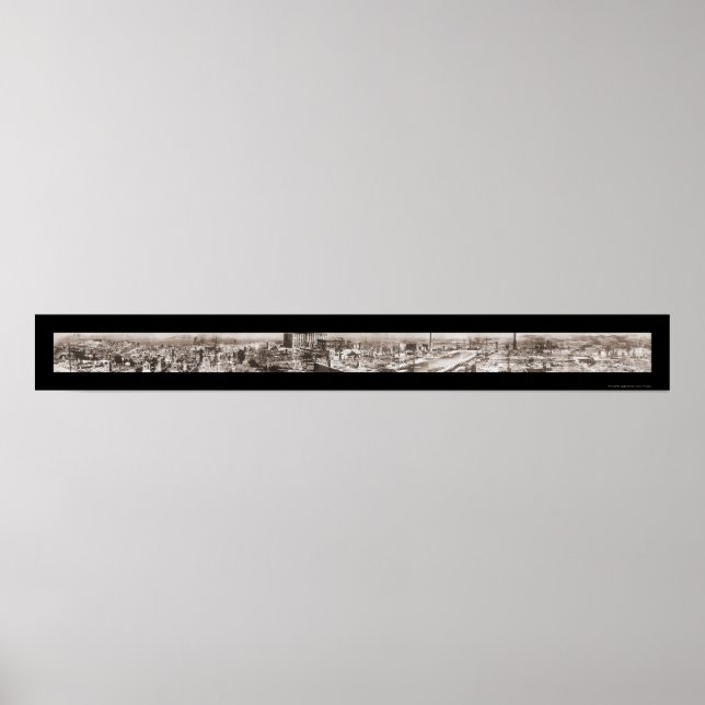 Pôster Foto 1906 do Desastre São Francisco (Frente)