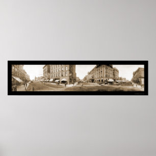 Poster Foto 1907 das ruas de Sioux Falls SD
