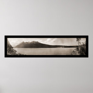 Pôster Foto 1907 de Lake Louise Alberta