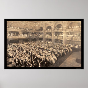 Pôster Foto 1908 de New York do concerto da música