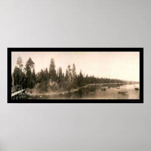 Poster Foto 1908 de Tahoe da baía do furacão